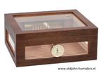 HUMIDOR ADORINI  TREVISO WALNOOT FINEER DELUXE         h141, Verzenden, Nieuw, Tabaksdoos of Verpakking