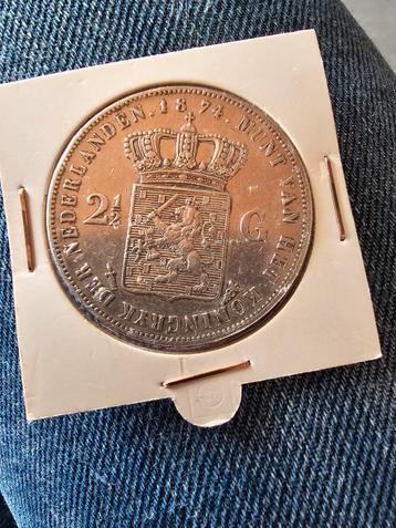 Nieuwe 2 1/2 gulden 1874