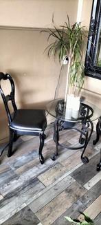 Leuk 3 delig setje, Huis en Inrichting, Stoelen, Ophalen of Verzenden, Zwart, Hout, Twee