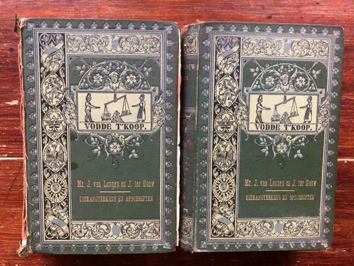 2 delen Mr. J. van Lennep en J. ter Gouw Vodde t’ Koop 1868, Antiek en Kunst, Antiek | Boeken en Bijbels, Ophalen of Verzenden