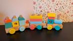 Houten Speelgoed Trein HEMA, Ophalen of Verzenden, Zo goed als nieuw, Duw- of Trekspeelgoed