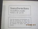 Handwerken bijlage maandblad Ariadne April 1970, Ophalen of Verzenden, Gelezen, Damesbladen