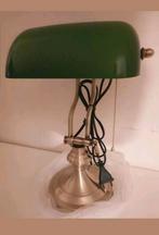 Klassieke Engelse Bankierslamp Mat Messing Nieuw, Ophalen of Verzenden, Nieuw, Minder dan 50 cm