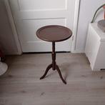 Vintage bijzettafel hoogte 60 cm Doorsnee 33 cm, Rond, Ophalen of Verzenden, Minder dan 55 cm, Hout