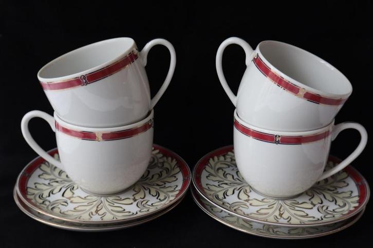 Vintage Christofle Parijs Oceana Rouge Aida servies, Antiek en Kunst, Antiek | Porselein, Ophalen of Verzenden