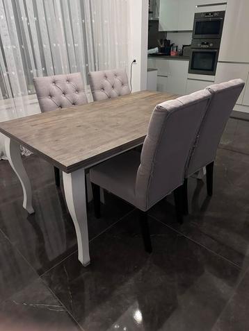 Eettafel met stoelen - 90x160 cm beschikbaar voor biedingen