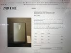 GROTE WANDSPIEGEL MET LIJST (Zara) met klein breuk zie fotos, Huis en Inrichting, Woonaccessoires | Spiegels, Ophalen, Zo goed als nieuw