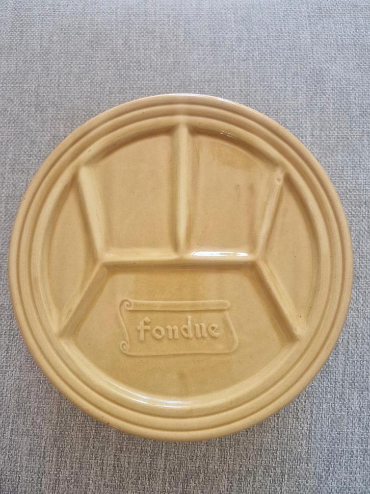 Fondue Borden Ceramica Ternana Otricoli - 6 stuks, Huis en Inrichting, Keuken | Servies, Gebruikt, Bord(en), Effen, Keramiek, Ophalen of Verzenden