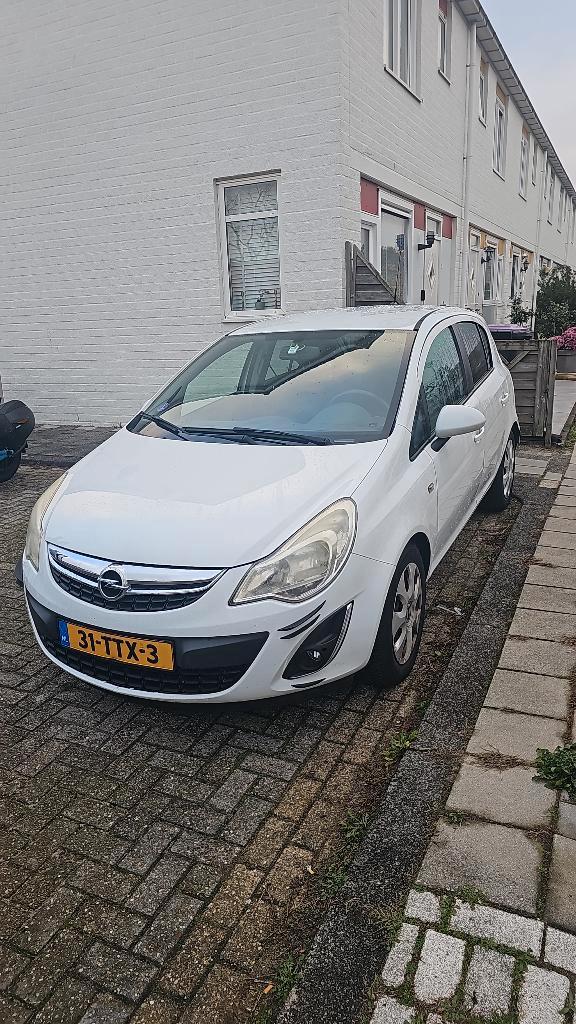 Opel Corsa 1.4 16V 5D 2012 Wit, Auto's, Opel, Particulier, Corsa, Airbags, Airconditioning, Bluetooth, Cruise Control, Elektrische buitenspiegels