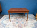 Vintage verlengbare eettafel, jaren 60, Huis en Inrichting, Tafels | Eettafels, Ophalen, Gebruikt, Teakhout, 50 tot 100 cm