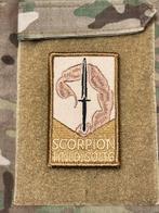 Arm embleem KCT Scorpion SOLTG, Verzenden, Landmacht, Nederland, Embleem of Badge