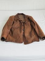 Leren heren jack XL roodbruin, Ophalen of Verzenden, Gedragen, Maat 56/58 (XL), Bruin