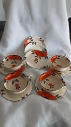 SOLIAN WARE SOHO POTTERY kopjes en schoteltjes, Antiek en Kunst, Antiek | Servies los, Ophalen of Verzenden