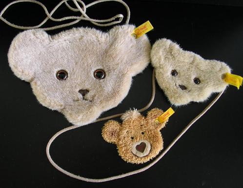 2 Steiff draagtasjes en Steiff sleutelhanger, Antiek en Kunst, Antiek | Speelgoed, Ophalen of Verzenden
