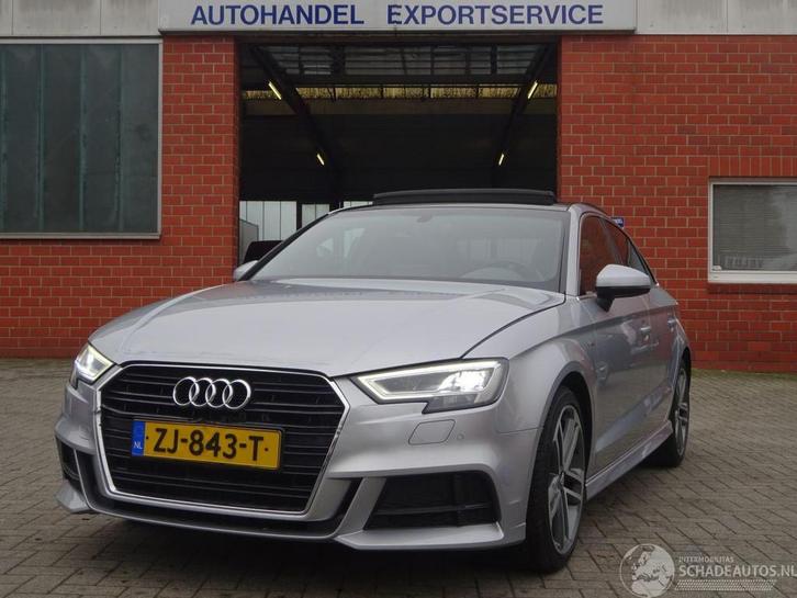 Audi A3 LIMOUSINE 1.0 TFSI Sport S Line Edition, Panorama, Auto diversen, Schadeauto's, Audi, Handgeschakeld, Benzine, Sedan, Zilver of Grijs