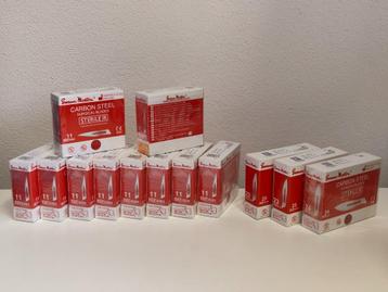 Nieuw (Sterile): Swann Morton scalpelmesjes nr. 11 - 23 - 24 beschikbaar voor biedingen