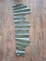 Groene leren lap, Ophalen of Verzenden, Nieuw, Leer of Kunstleer, 30 tot 120 cm