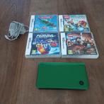 Nintendo DSI XL groen + 4 games, Spelcomputers en Games, Spelcomputers | Nintendo DS, Dsi XL, Ophalen of Verzenden, Groen, Gebruikt
