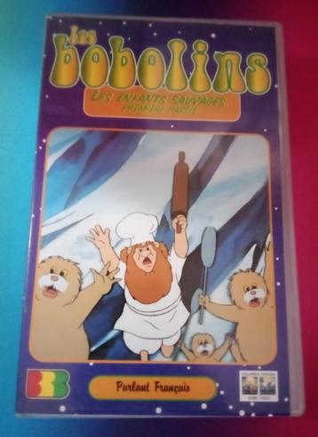 VHS - Franse tape van de tekenfilm serie De Bobolins beschikbaar voor biedingen