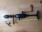 Antiek hand boor met versnellingsbak goed 44 cm, Ophalen of Verzenden