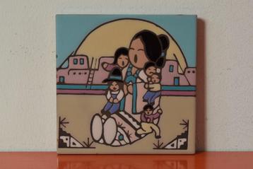 Retro vintage MAG MOR Art Tiles tegel / onderzetter beschikbaar voor biedingen