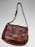 Vintage bruine leren tas, Ophalen of Verzenden, Zo goed als nieuw, Bruin