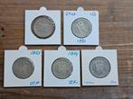 Prachtige serie guldens Willem 3, Postzegels en Munten, Munten | Nederland, 1 gulden, Koning Willem III, Zilver, Ophalen of Verzenden