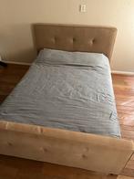 Beige Tweepersoonsbed, Ophalen, Beige, Tweepersoons, 140 cm