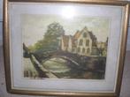 schilderij het bruggetje van van Doorn, Antiek en Kunst, Ophalen