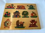 Simplex puzzel nopjespuzzel houten nopjes, 2 tot 4 jaar, Gebruikt, 10 tot 50 stukjes, Ophalen of Verzenden