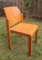 Vijf houten stoelen, Huis en Inrichting, Stoelen, Ophalen, Gebruikt, Bruin