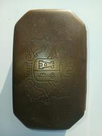 Antieke Tabaksdoos 1721 met Leeuwen en Wapen, Antiek en Kunst, Antiek | Koper en Brons, Ophalen of Verzenden