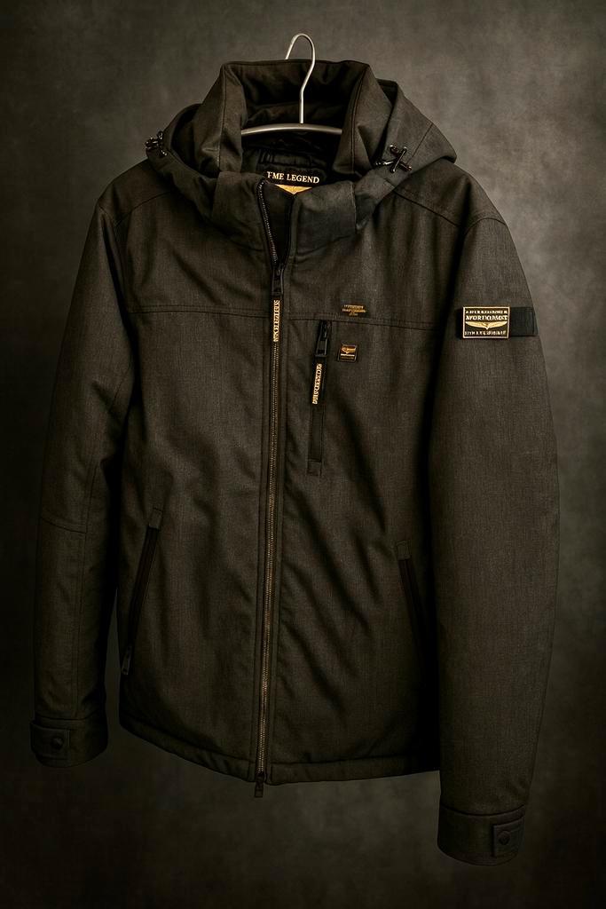 PME Legend Strator Icon Winterjas ZGAN, Kleding | Heren, Jassen | Winter, Zo goed als nieuw, Maat 52/54 (L), Zwart, Ophalen of Verzenden