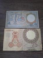 Set biljetten 10 en 25 gulden jaren '50, De Groot en Huygens, Ophalen of Verzenden, 25 gulden