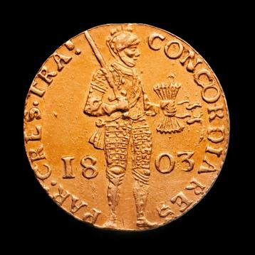 Gouden dukaat 1803 Utrecht beschikbaar voor biedingen