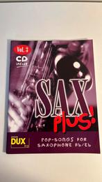 Muziekboek Alt (Eb)/Tenor (Bb) Saxofoon - Sax plus! - Vol 3, Boeken, Muziek, Nieuw, DUX, Algemeen, Ophalen of Verzenden