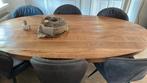 Ovale eettafel mangohout, Huis en Inrichting, Tafels | Eettafels, Ophalen, Overige materialen, 100 tot 150 cm, 200 cm of meer