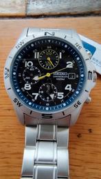 Seiko Chronograph heren horloge, Ophalen of Verzenden, Zo goed als nieuw, Staal, Seiko