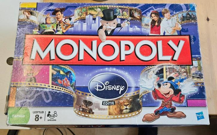 Disney Monopoly Bordspel, Hobby en Vrije tijd, Gezelschapsspellen | Bordspellen, Zo goed als nieuw, Drie of vier spelers, Vijf spelers of meer