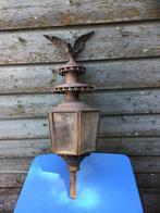 Koperen koetslamp in goede staat oude patina, Antiek en Kunst, Antiek | Lampen, Ophalen of Verzenden