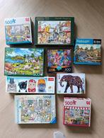 9 Puzzels van 500 Stukjes - Almere, Hobby en Vrije tijd, Ophalen of Verzenden, 500 t/m 1500 stukjes, Gebruikt, Legpuzzel