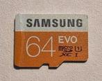 Samsung 64Gb micro evo SD kaart, Ophalen of Verzenden, Zo goed als nieuw, SD, 64 GB