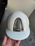 Kep Italia wit met zilveren grill, Dieren en Toebehoren, Paardrijkleding, Ophalen of Verzenden, Zo goed als nieuw, Dressuur, Cap
