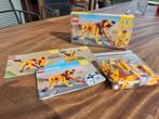 Lego creator 3 in 1 leeuw, 31112, Complete set, Ophalen of Verzenden, Lego, Zo goed als nieuw