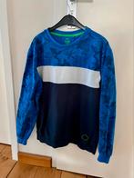 170/176 Jongens colourblock sweater WE Fashion blauw print, Jongen, Trui of Vest, Gebruikt, Ophalen of Verzenden