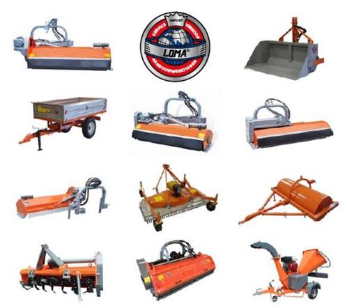 Compleet assortiment Loma machines en aanbouwwerktuigen, Zakelijke goederen, Machines en Bouw | Tuin, Park en Bosbouw, Ophalen of Verzenden
