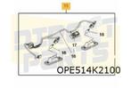 Opel Micra Karl Rocks kentekenplaatverlichtingsset L+R compl, Auto-onderdelen, Carrosserie en Plaatwerk, Achterklep, Opel, Nieuw