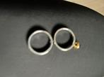 2 melano ringen, Sieraden, Tassen en Uiterlijk, IJzer of Staal, Ophalen of Verzenden, Zo goed als nieuw, 17 tot 18