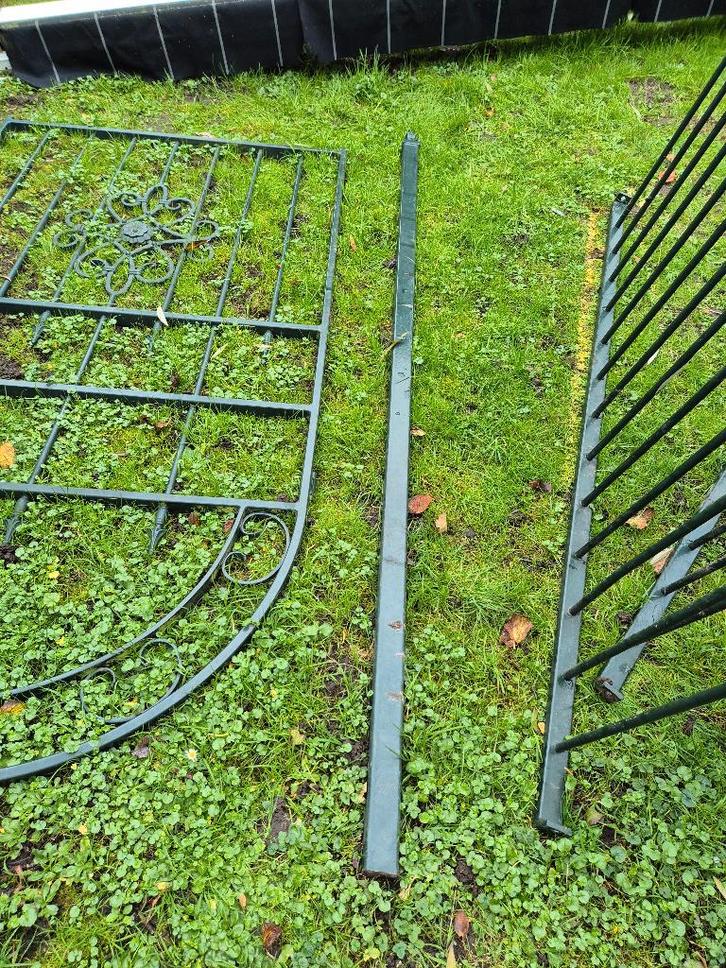 Sierhekwerk , poort en pergola, Tuin en Terras, Tuinhekken en Hekwerk, Gebruikt, Sierhekwerk, IJzer, Met poort, Ophalen