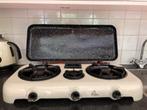 Vintage Emaille Pelgrim gastoestel, kookplaat., Vrijstaand, Ophalen of Verzenden, Zo goed als nieuw, 3 kookzones of minder